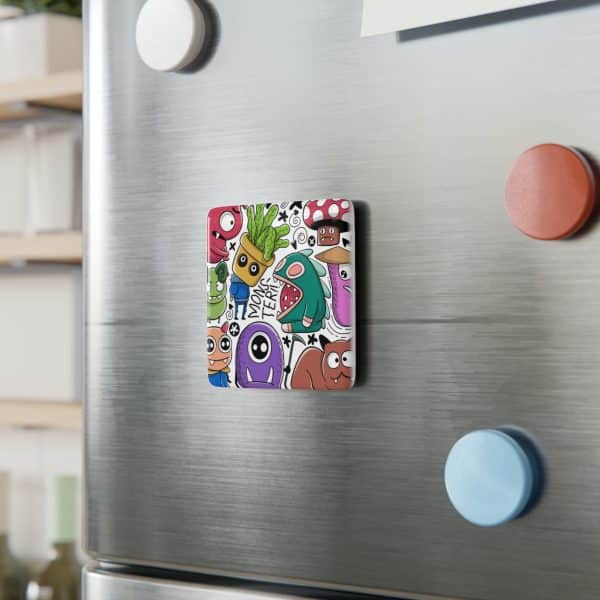 Porcelain Magnet, Square Monsters - Image 3