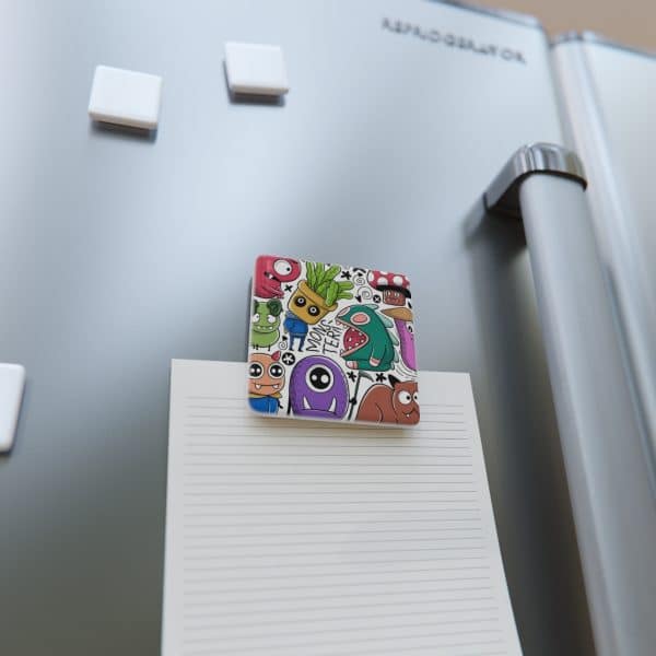 Porcelain Magnet, Square Monsters - Image 4