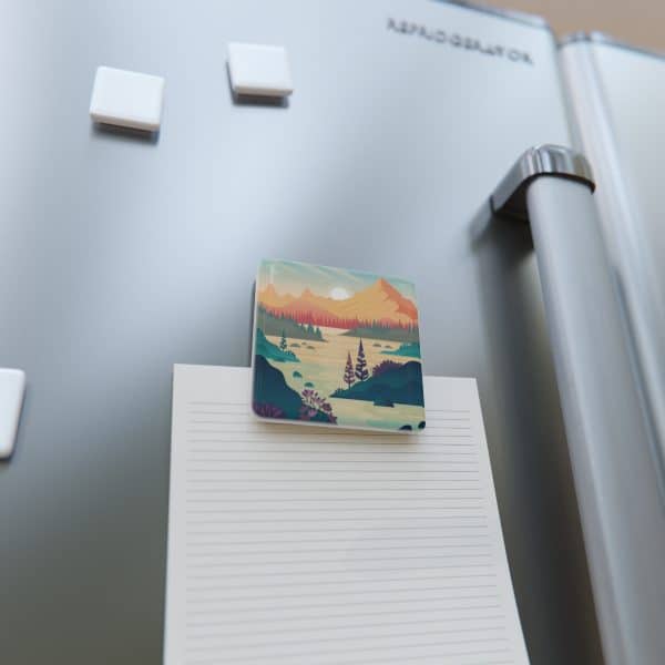 Porcelain Magnet, Square Sunset - Image 4