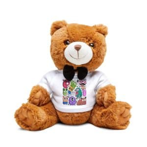 Teddy Bear with T-Shirt Monsters